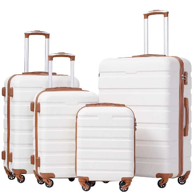 Luggage 4 Piece Set Suitcase Spinner Hardshell Lightweight TSA Lock