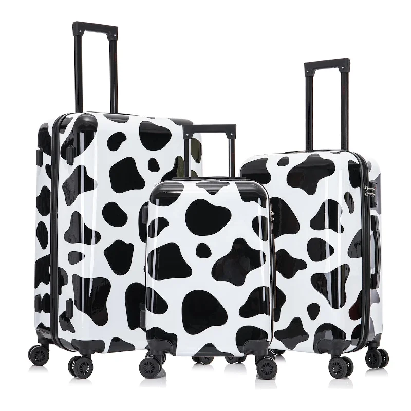 Print Luggage with Spinner Wheels | Durable Lightweight Hardside Suitcase | Travel Bag with Handle and Trolley Print Luggage with Spinner Wheels | Durable Lightweight Hardside Suitcase | Travel Bag with Handle and Trolley