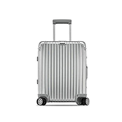 Rimowa Topas Carry on Luggage IATA 20"Inch Cabin Multiwheel TSA Lock Spinner 32L Suitcase - Silver