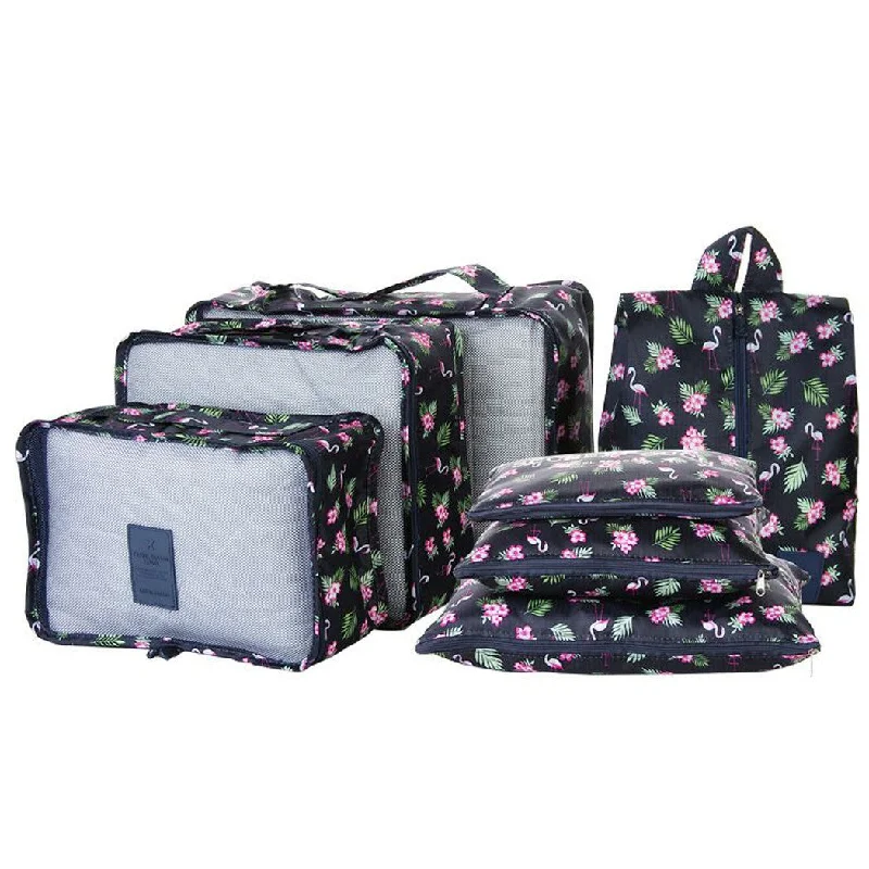 Set of 7 Travel Bag, Waterproof Organizer Storage Luggage Bags Portable Travelling Luggage Set of 7 Travel Bag, Waterproof Organizer Storage Luggage Bags Portable Travelling Luggage