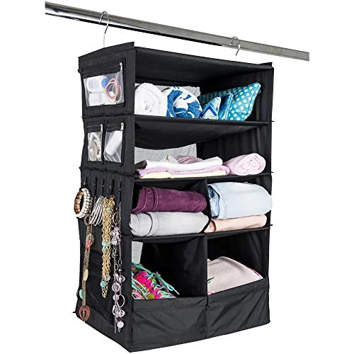 Suitcase Organizer | Durable Portable Travel Packing System Hanging Luggage Cube (Black) Suitcase Organizer | Durable Portable Travel Packing System Hanging Luggage Cube (Black)