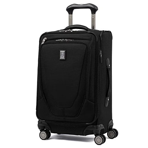 Travelpro Luggage Crew 11 21" Carry-on Expandable Spinner w/Suiter and USB Port, Black Travelpro Luggage Crew 11 21" Carry-on Expandable Spinner w/Suiter and USB Port, Black
