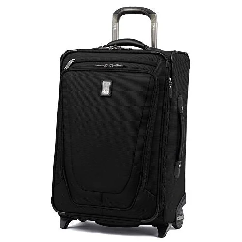 Travelpro Luggage Crew 11 22" Carry-on Expandable Rollaboard w/Suiter and USB Port, Black Travelpro Luggage Crew 11 22" Carry-on Expandable Rollaboard w/Suiter and USB Port, Black