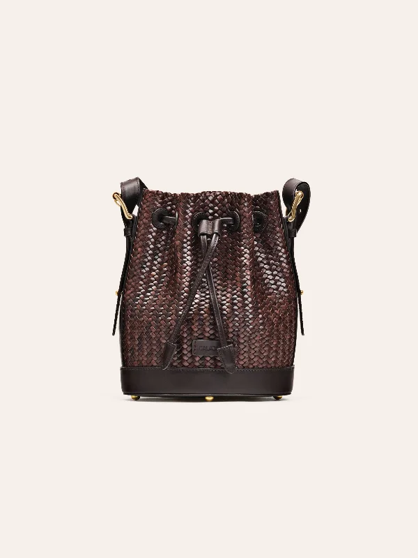 Gaya Mini Umber Twill Bucket Bag