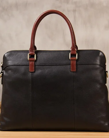Leather Mens Briefcase Shoulder Bag Handbag Work Bags Business Bag for Men