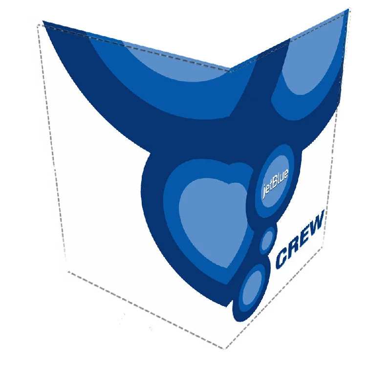 Laser-Cut Metal Passport Covers & Wallets with Geometric Designs for Tech-SavvyJetBlue CREW-Passport Cover