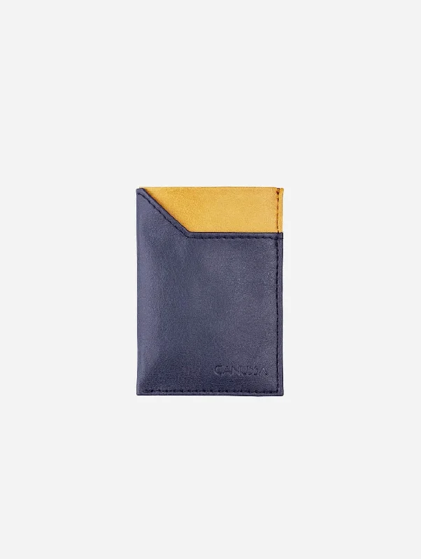 Vintage-style money clips for collectorsVintage-style money clips for collectorsSlim Vegan Leather Cardholder | Blue & Camel Vintage-style money clips for collectorsVintage-style money clips for collectorsSlim Vegan Leather Cardholder | Blue & Camel