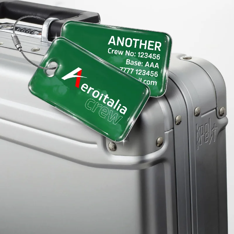 Vintage-Style Passport Covers & Wallets with Brass Hardware for Retro EnthusiastsAeroitalia Logo