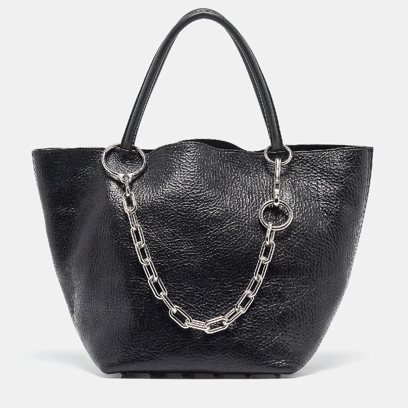 Alexander Wang Black Leather Runway Roxy Bucket Bag..