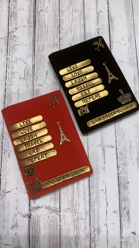 Animal-Print Passport Covers & Wallets for Trendy FashionistasPersonalised Couple Black & Red Velvet Passport Cover Animal-Print Passport Covers & Wallets for Trendy FashionistasPersonalised Couple Black & Red Velvet Passport Cover