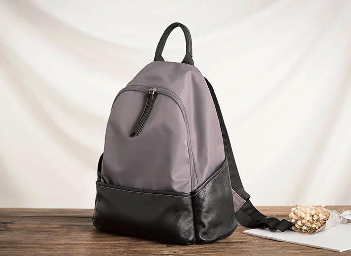 Purple Nylon+Black Leather