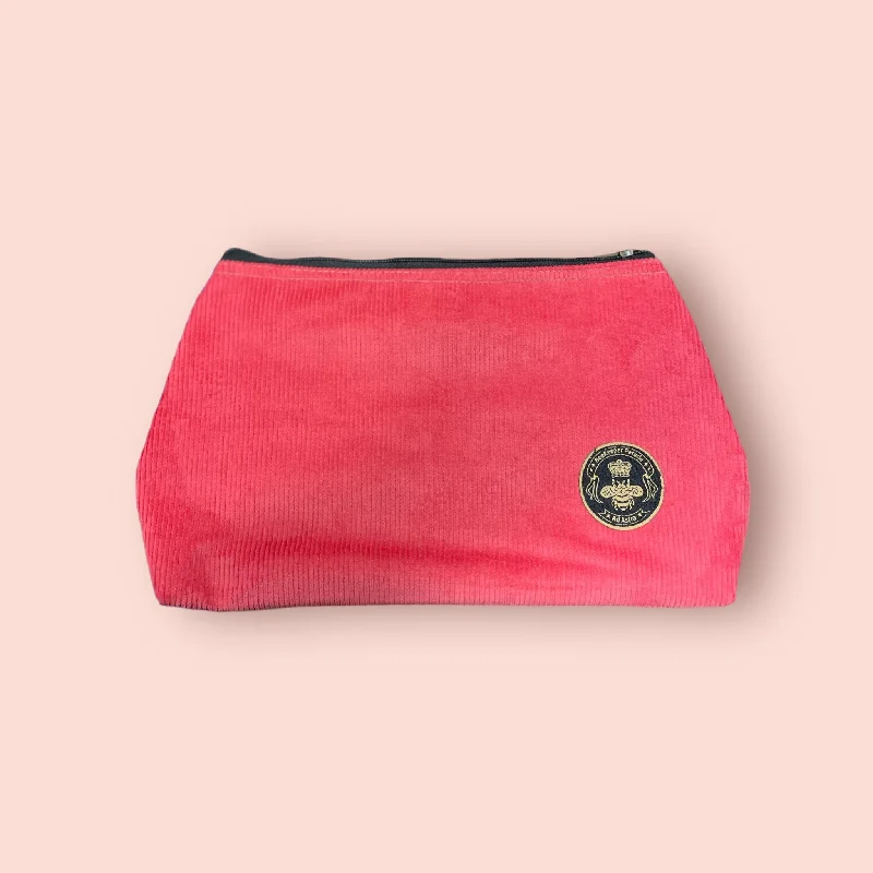 The Panda Watermelon 🍉 Corduroy Large Toiletry + Makeup Bag