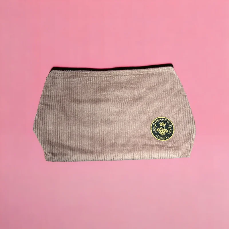 THE LILAC CORDUROY Large Toiletry + Makeup Bag