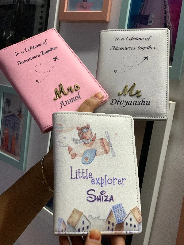 Cartoon-Themed Passport Covers & Wallets for Kids and Young AdultsCouple & kid passport covers Cartoon-Themed Passport Covers & Wallets for Kids and Young AdultsCouple & kid passport covers
