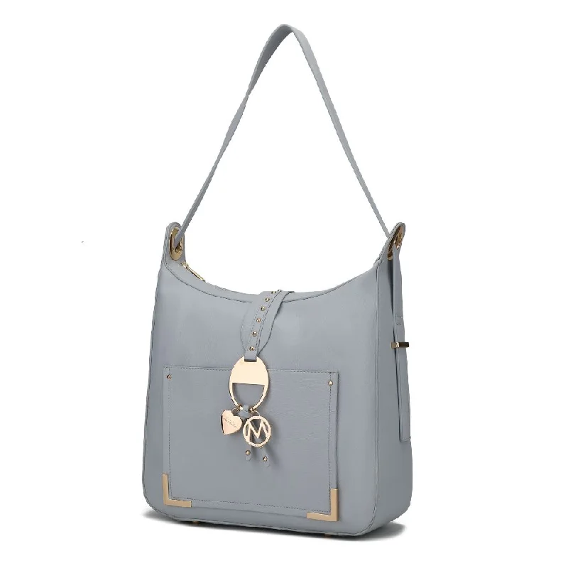 Dinorah Vegan Leather Hobo Handbag
