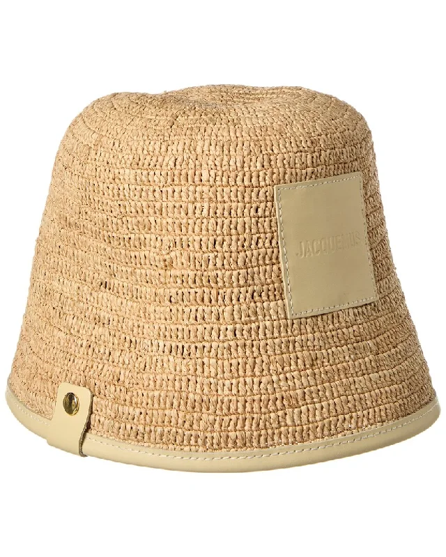 Jacquemus Le Bob Soli Raffia Bucket Hat