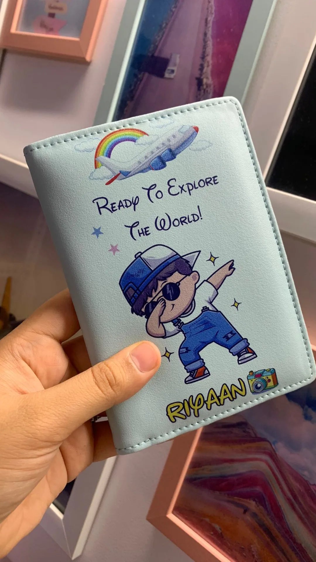 Magnetic-Closure Passport Covers & Wallets for Quick AccessKids Passport Cover - Cool Boy Explorer Magnetic-Closure Passport Covers & Wallets for Quick AccessKids Passport Cover - Cool Boy Explorer