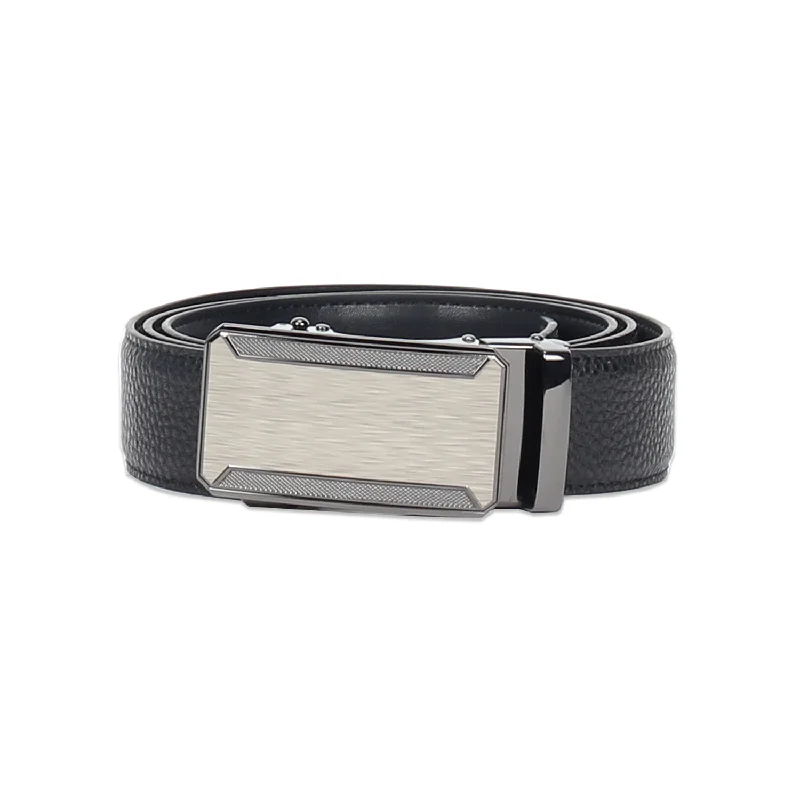 Leather Auto Lock Buckle Belt for Men