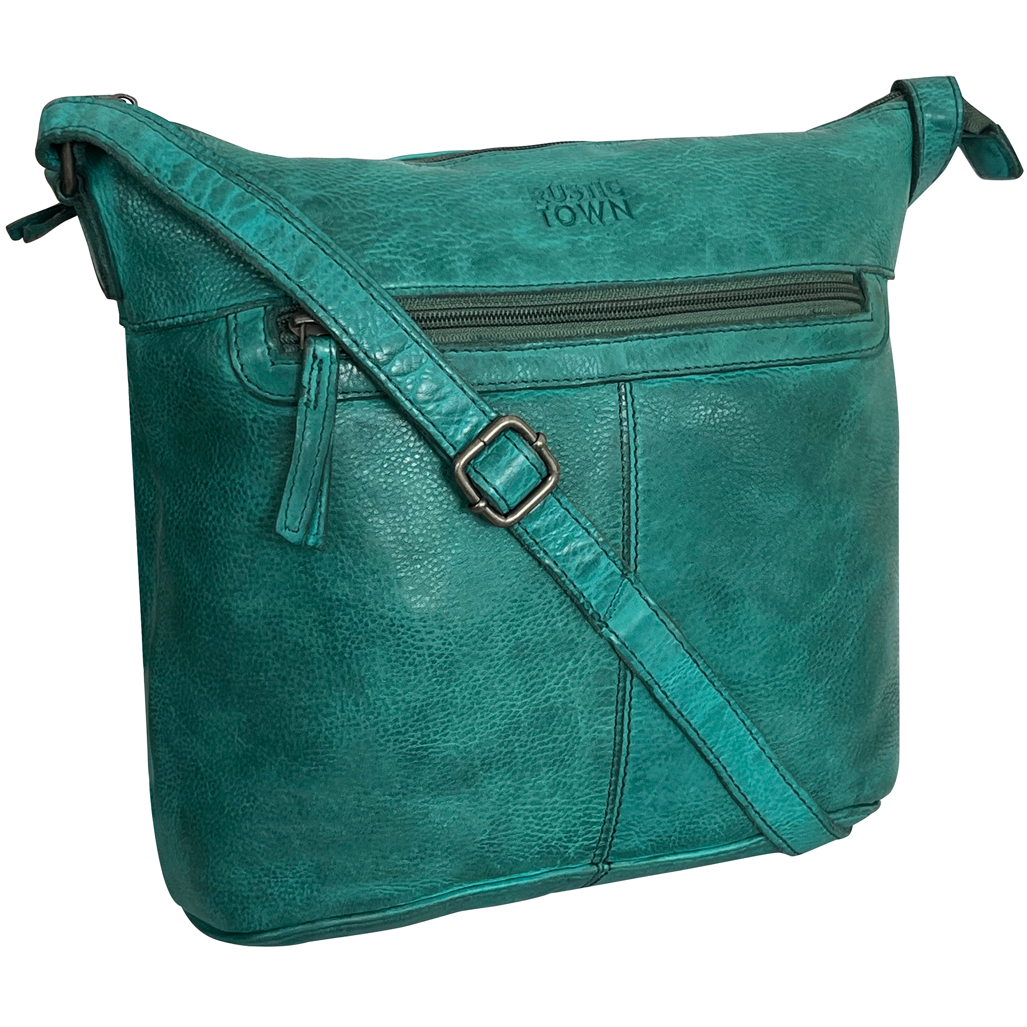 Leather Sling Bag for Women, Green