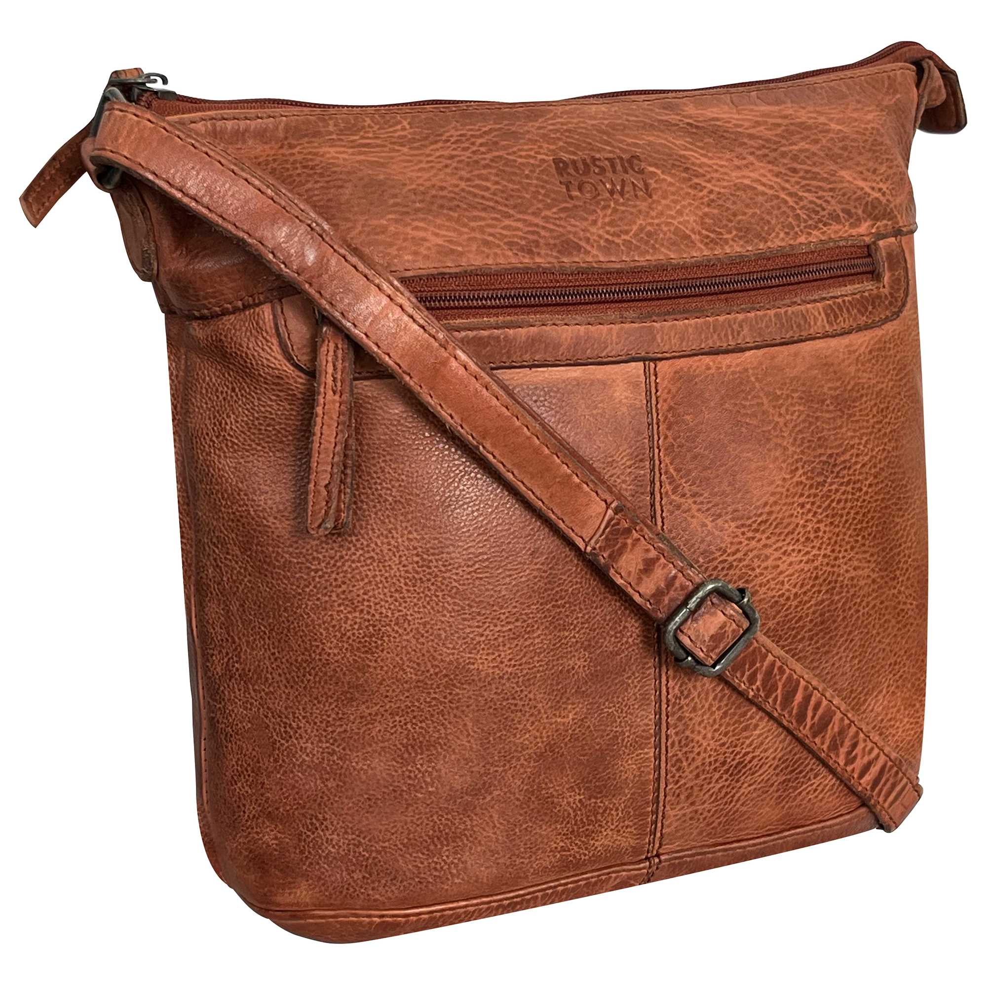 Leather Sling Bag for Women, Brown