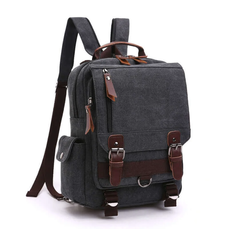 Black - Zipper Shoulder Strap
