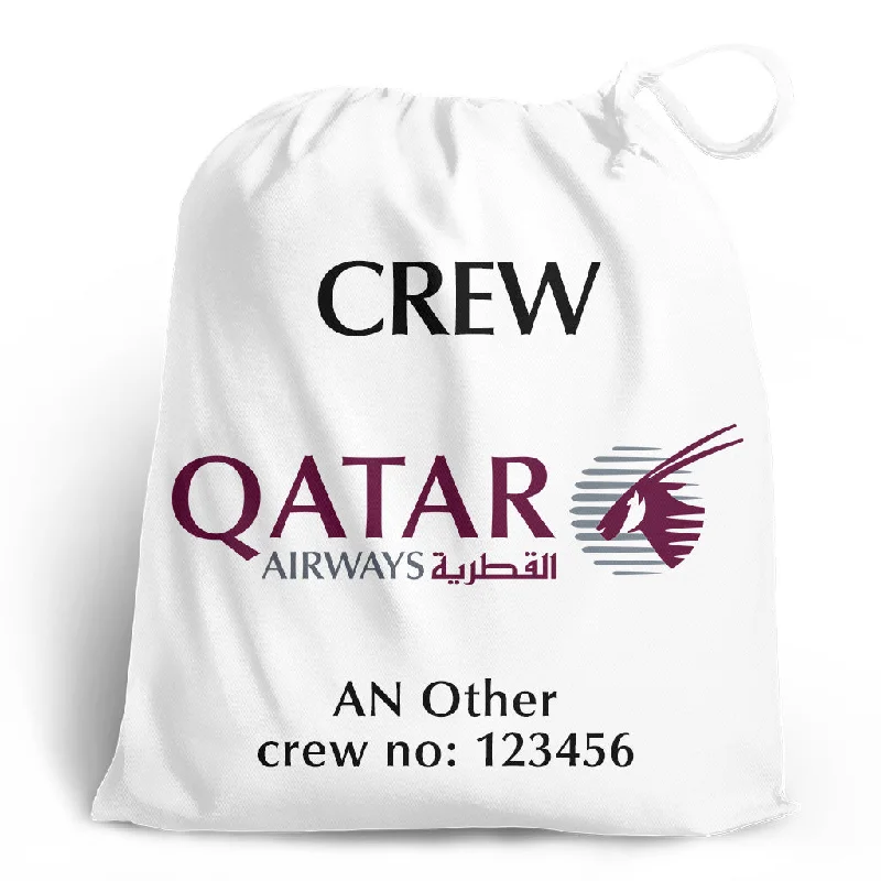 Embroidered Silk Passport Covers & Wallets with Gold Thread for Special OccasionsQatar Airways Crew-Personalised Shoe Bag Embroidered Silk Passport Covers & Wallets with Gold Thread for Special OccasionsQatar Airways Crew-Personalised Shoe Bag