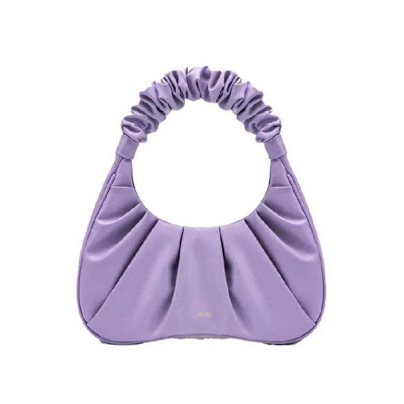 NEW JW PEI Purple Gabbi Ruched Vegan Leather Hobo Handbag Shoulder Bag
