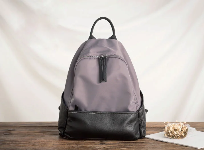 Purple Nylon+Black Leather