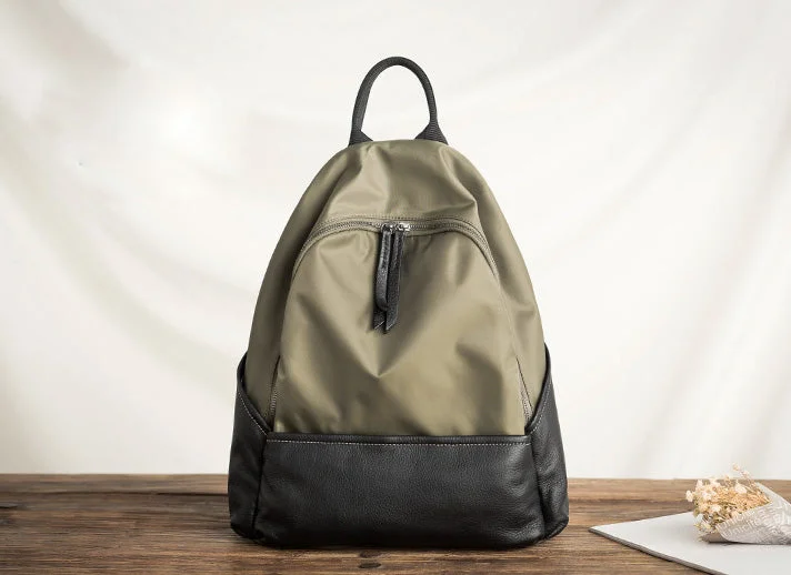 Green Nylon+Black Leather