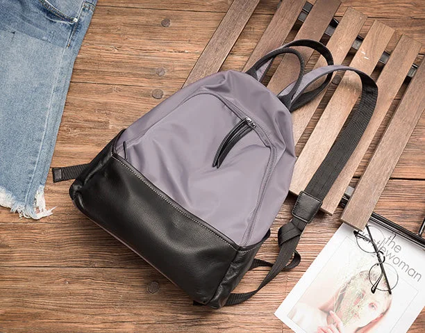 Purple Nylon+Black Leather