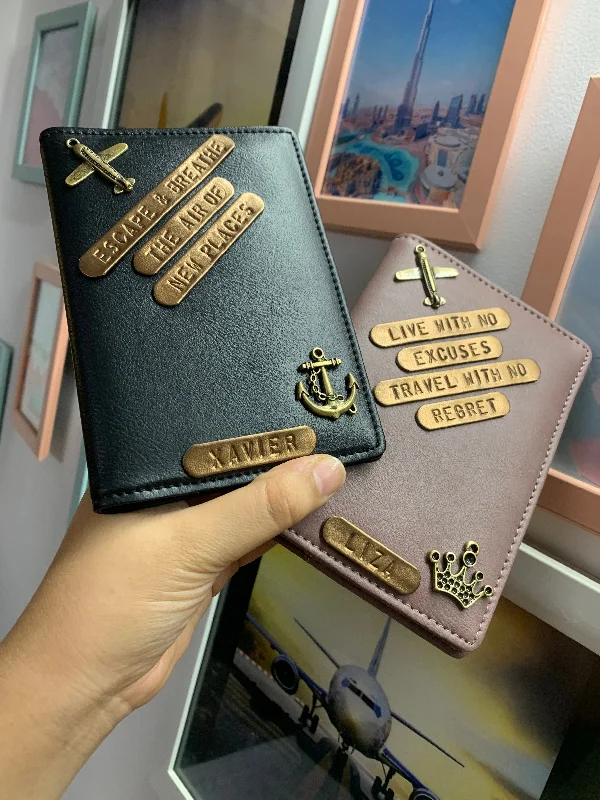 Camouflage-Patterned Passport Covers & Wallets for Hunters and MilitariesPersonalised Black & Grape Couple Passport Cover Camouflage-Patterned Passport Covers & Wallets for Hunters and MilitariesPersonalised Black & Grape Couple Passport Cover