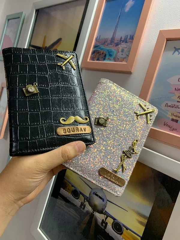 Cowhide Leather Passport Covers & Wallets with a Rustic Western LookPersonalised Couple Seagreen Glitter & Black Croco Passport Cover Cowhide Leather Passport Covers & Wallets with a Rustic Western LookPersonalised Couple Seagreen Glitter & Black Croco Passport Cover