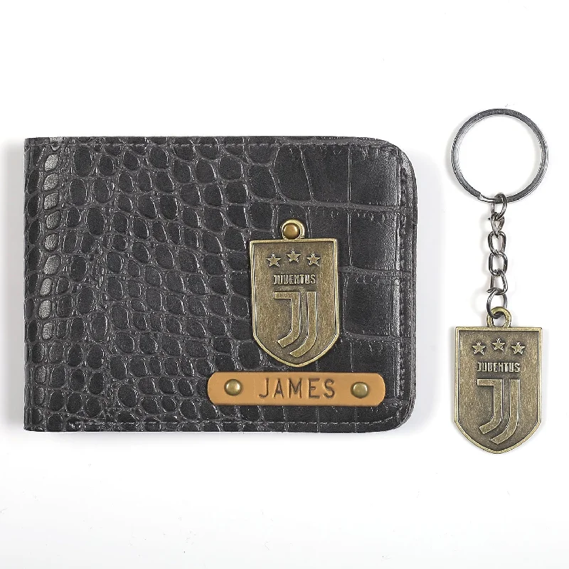 Embroidered Silk Passport Covers & Wallets with Gold Thread for Special OccasionsPersonalised Mens Wallet - Juventus Embroidered Silk Passport Covers & Wallets with Gold Thread for Special OccasionsPersonalised Mens Wallet - Juventus