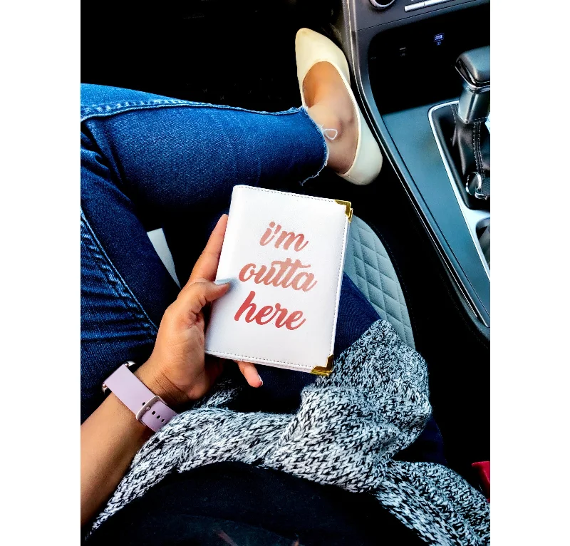 Vintage-Style Passport Covers & Wallets with Brass Hardware for Retro EnthusiastsPersonalised White With Quote Printed Passport Cover Vintage-Style Passport Covers & Wallets with Brass Hardware for Retro EnthusiastsPersonalised White With Quote Printed Passport Cover