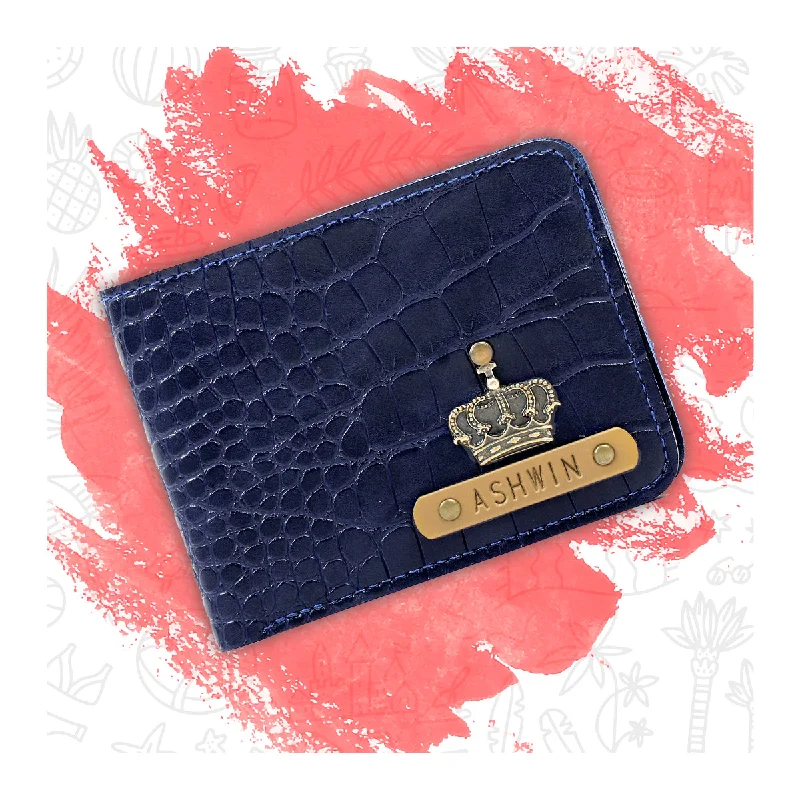 Cartoon-Themed Passport Covers & Wallets for Kids and Young AdultsPersonalised Persian Blue Vegan Leather Mens Wallet Cartoon-Themed Passport Covers & Wallets for Kids and Young AdultsPersonalised Persian Blue Vegan Leather Mens Wallet