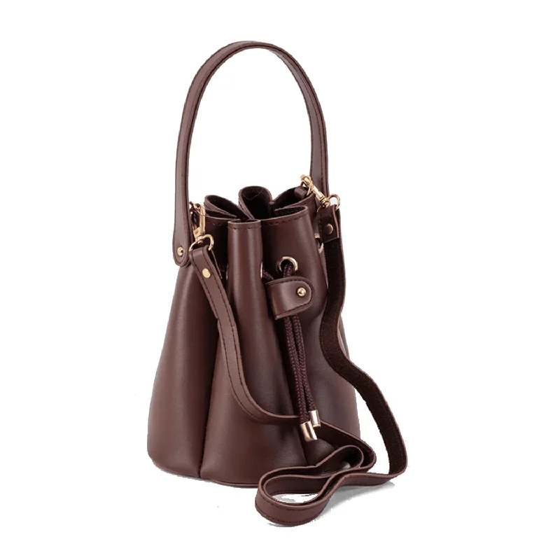 Pleated Pouch-Brown
