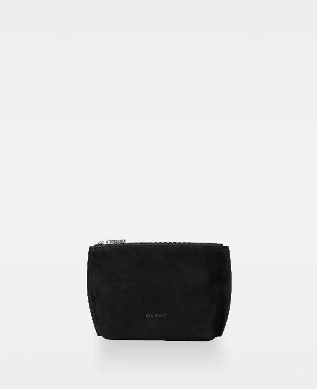 TALLI small makeup bag - Suede Black