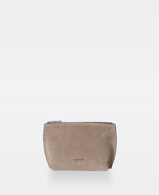 TALLI small makeup bag - Suede Clay