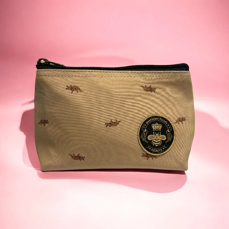 THE Triceratops Small Toiletry + Makeup Bag