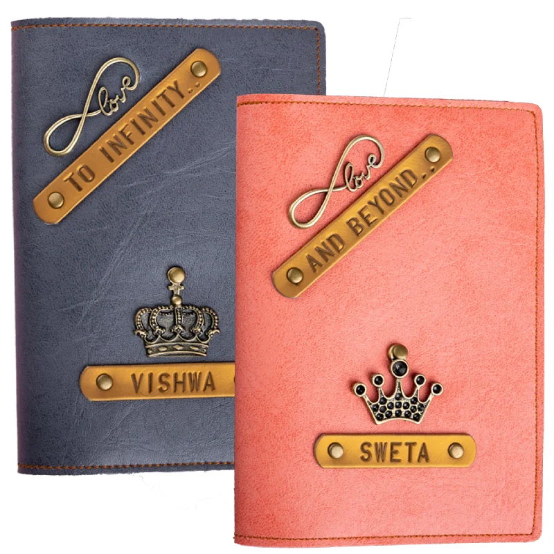Monogrammed Leather Passport Covers & Wallets as Personalized GiftsTo Infinity & Beyond - Personalized Couple Passport Cover Monogrammed Leather Passport Covers & Wallets as Personalized GiftsTo Infinity & Beyond - Personalized Couple Passport Cover