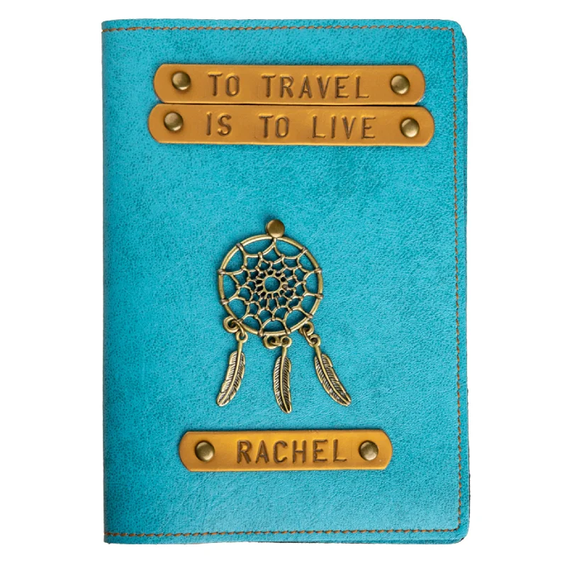 Monogrammed Leather Passport Covers & Wallets as Personalized GiftsTo Travel is to Live - Personalized Passport Cover Monogrammed Leather Passport Covers & Wallets as Personalized GiftsTo Travel is to Live - Personalized Passport Cover