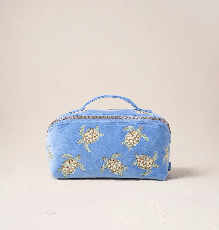 Turtle Conservation Open Flat Makeup Bag