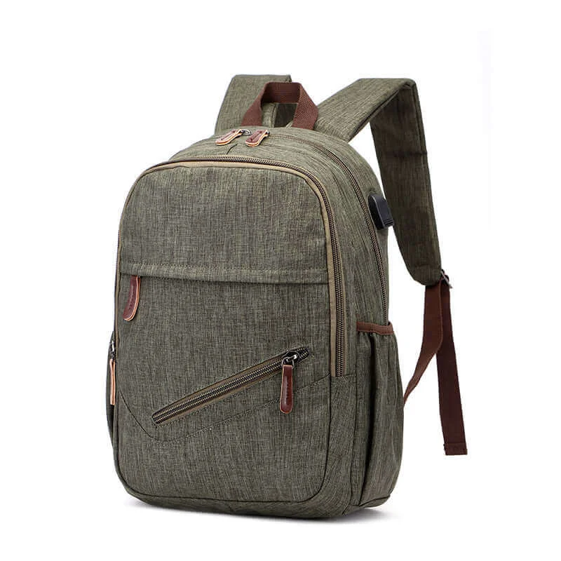 Waterproof 15.6 Inch Laptop Backpack with USB