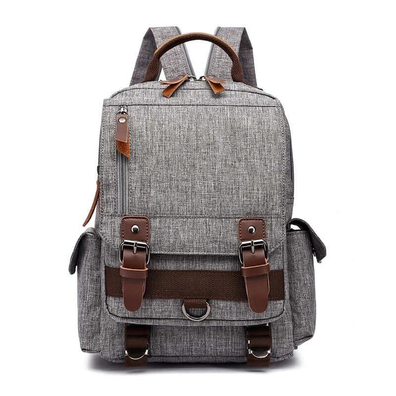 Grey - Zipper Shoulder Strap