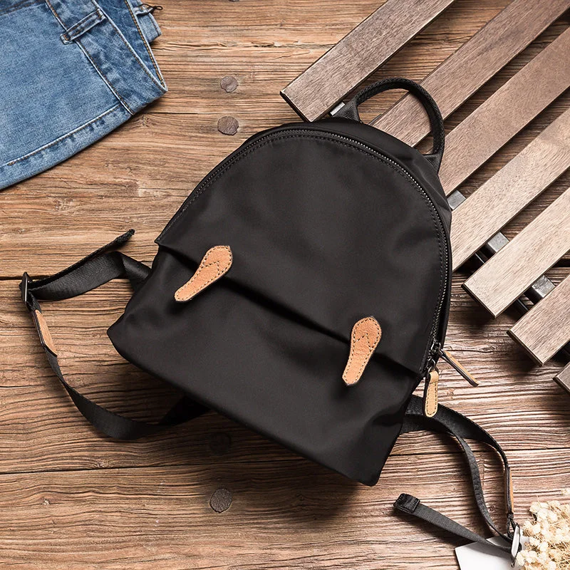 Black Nylon+Brown Leather