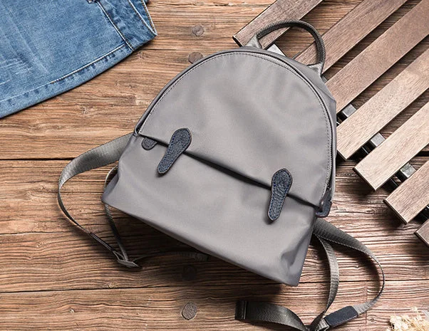 Grey Nylon+Dark Blue Leather