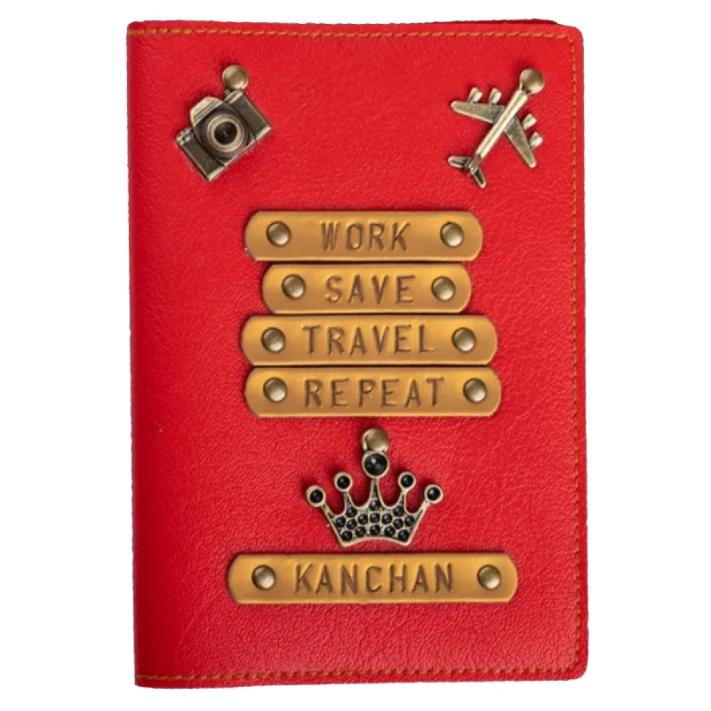 Glittery Sequined Passport Covers & Wallets for Party LoversWork Save Travel Repeat (HER) - Passport Cover Glittery Sequined Passport Covers & Wallets for Party LoversWork Save Travel Repeat (HER) - Passport Cover