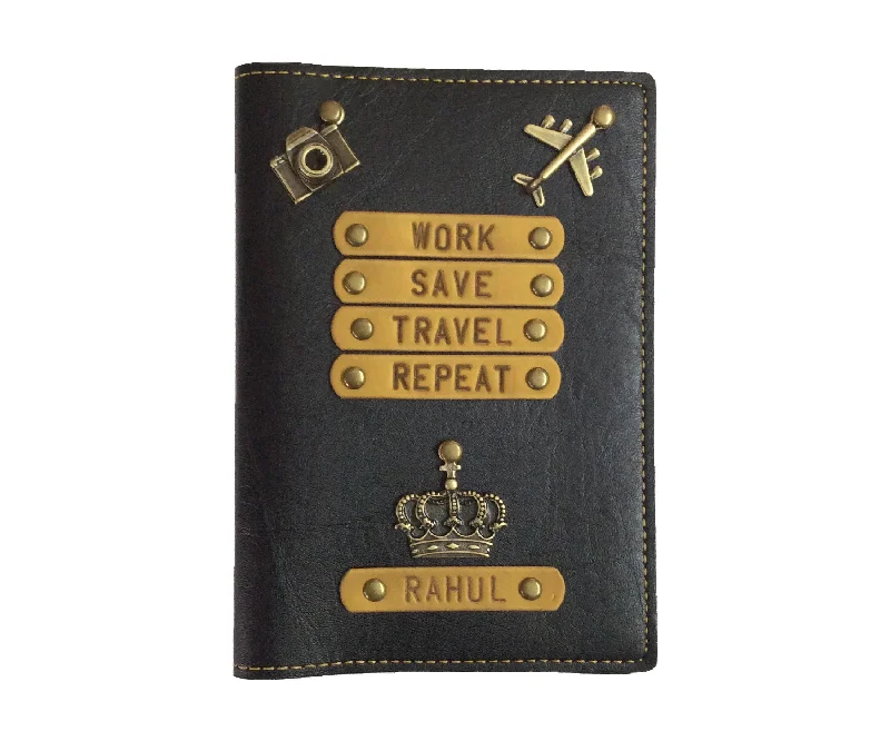 Laser-Cut Metal Passport Covers & Wallets with Geometric Designs for Tech-SavvyWork Save Travel Repeat (HIM) - Customized Passport Cover Laser-Cut Metal Passport Covers & Wallets with Geometric Designs for Tech-SavvyWork Save Travel Repeat (HIM) - Customized Passport Cover