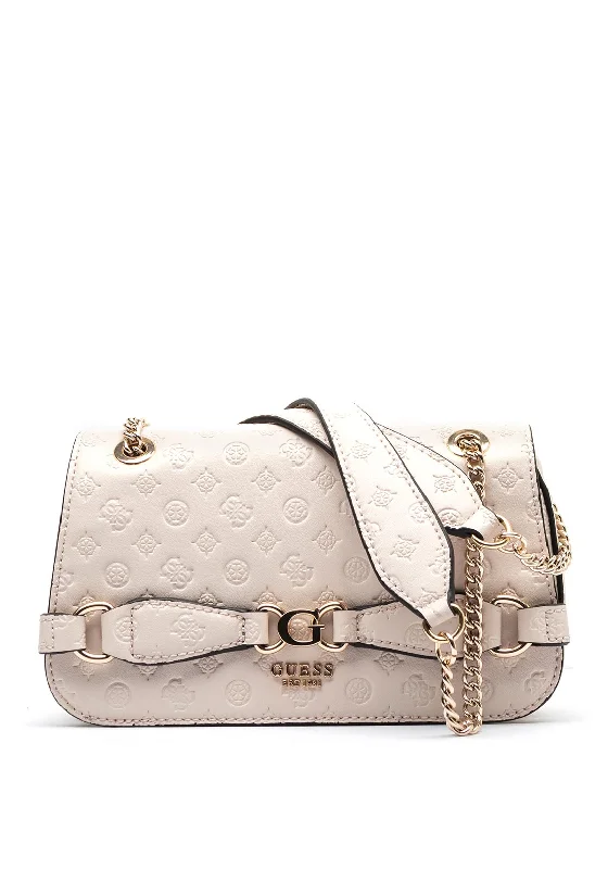 Military - style men's crossbody bag with MOLLE webbing for attachmentsMilitary - style men's crossbody bag with MOLLE webbing for attachmentsGuess Arlena Logo Embossed Crossbody Bag, Taupe