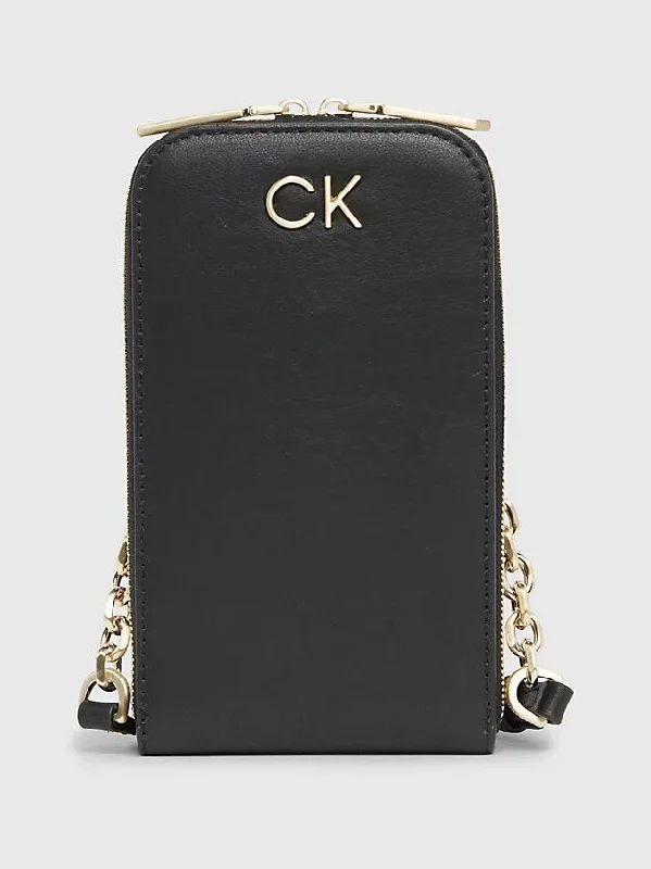 Men's crossbody bag with a water - resistant coating for rainy daysMen's crossbody bag with a water - resistant coating for rainy daysCalvin Klein Smartphone Wallet Crossbody Bag, Black
